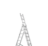 Драбина універсальна з трьома секціями, висота від 6 до 9 м